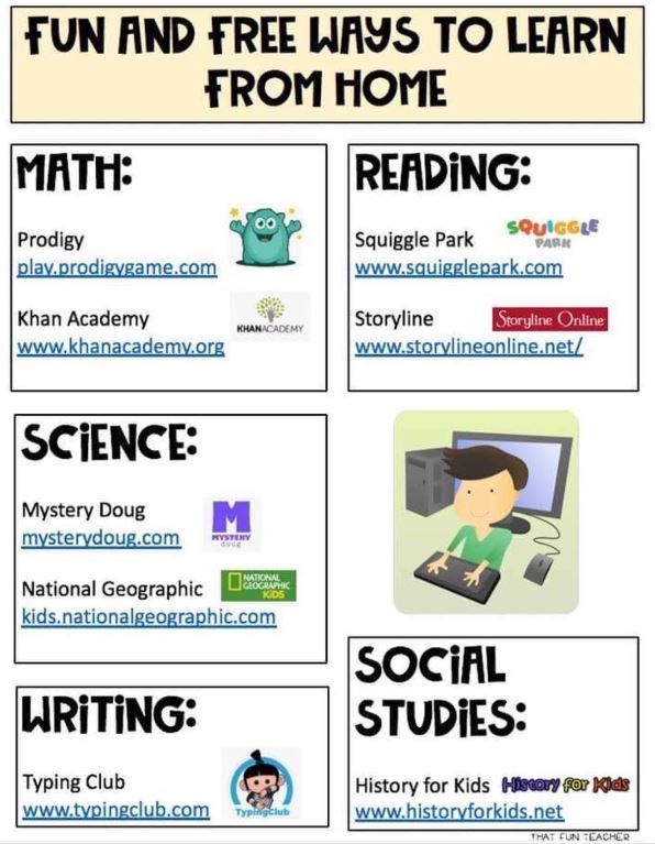 Free Resources Children Can Use From Home